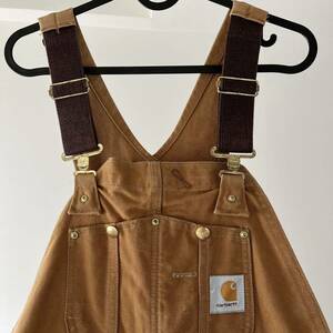 カーハート オーバーオール アメリカ古着 Carhartt キルティング America 34×30