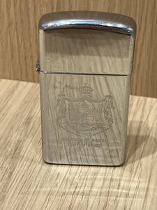 【YH-199】【1円～】ZIPPO ジッポ KINGDOM OF HAWAII COAT OF ARMS USA 火花確認済み ライター シルバー色 現状保管品