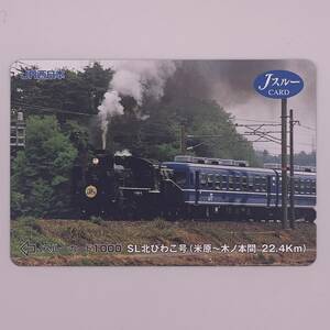 Js Roo карта SL север локва . номер ( рис .~ дерево no Honma 22.4km)C56 160 JR запад Япония 1000 иен не использовался 