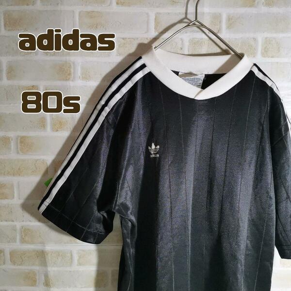 アディダス adidas 80s Tシャツ 半袖 黒 ゲームシャツ 常田大希