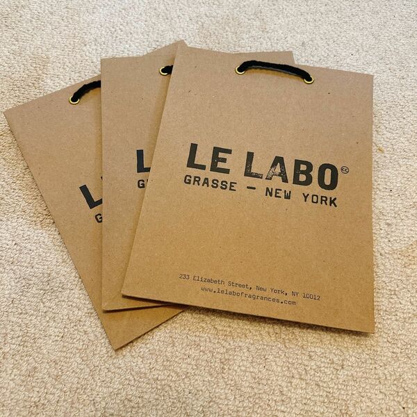 ルラボ ショッパー 3枚セット LE LABO ショップ袋 エコバッグ 紙袋