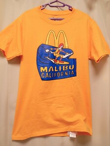 マクドナルド　ドナルド　チャンピオン　マリブ　カリフォルニア　サイズＳ プリントTシャツ 