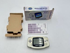 #446　Nintendo　ニンテンドー　GAMEBOY　ADVANCE　ゲームボーイ　アドバンス　ホワイト　AGB-001　