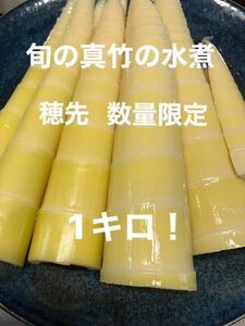 6、旬の真竹！穂先1キロ マダケ！数量限定！たけのこ 水煮