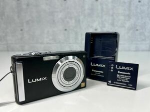 通電動作確認済【Panasonic パナソニック LUMIX コンパクトデジタルカメラ DMC-FS3ブラック】電池パック 充電器付き デジカメ ルミックス 