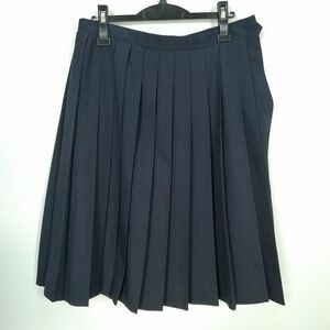 1 иен школьная юбка большой размер зима предмет w78- длина 64 темно-синий Saitama Hiroshima средний . плиссировать школьная форма форма женщина б/у IN7176