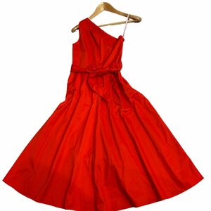  new goods unused kate spade Kate Spade red One-piece one shoulder dress red color dress no sleeve size 0