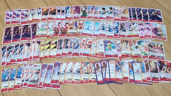 【陸赤①】ワンピースカード 約94枚 赤 デッキ まとめて 大量 いろいろ