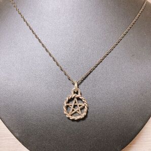 一点物 STAR ペンダント+ロープチェーン付き スター 真鍮