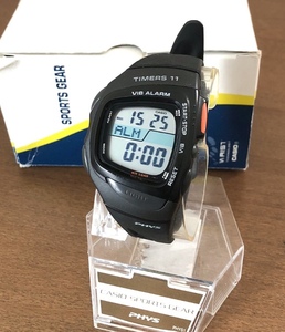 カシオ PHYS 日本製 サッカー TIMERS 11 レフリー タイマー RFT100 黒 RFT-100 レフェリー 審判 ランニング ジョギング 生産終了 CASIO