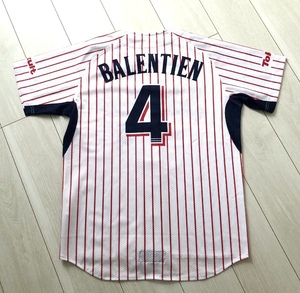 Swallows バレンティン ユニフォーム Balentien 白 ヤクルト スワローズ JERSEY ホーム ZETT 製 Yakult 東京 NPB プロ 野球 好きに も