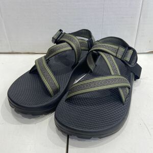 [Chaco chaco ]Classic Wide Sandal Classic широкий сандалии ремешок сандалии M9 черный зеленый 2406oki M