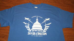 【USAF】米空軍アンドリューズ基地 ジョイントベースアンドリューズ統合基地AIR & SPACE EXPO クルーTシャツサイズL　 エアフォースワン