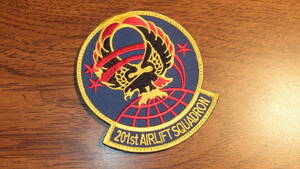 【USAF】201st AS 米大統領夫人専用機 米要人輸送アンドリューズ空軍基地 ベルクロパッチワシントンDC エアナショナルガードANG
