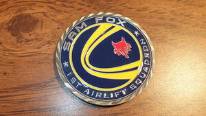 【USAF】SAM FOX 1st AS 米副大統領専用機 エアフォース２ 第89空輸航空団 米特殊任務要人輸送部隊アンドリューズ空軍基地チャレンジコイン