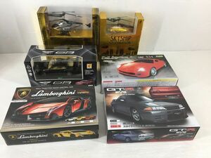 D7111-0531-69[ Junk ] radio-controller RC helicopter Lamborghini GT-R other present condition goods 6 box together 