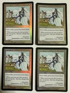 MTG Foil 白騎士 White Knight FNM DCIマーク 4枚セット 送料込