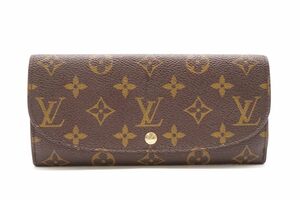 ルイ ヴィトン モノグラム ポルトフォイユ ルイーズ M60460 二つ折り 長財布 PVCレザー 茶 ブラウン Louis Vuitton 8686k