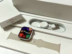 * частота не использовался нераспечатанный * Apple Watch Series 7 45mm Apple часы Star свет aluminium GPS Cellular оригинальный товар спорт частота 