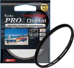 単品 58mm 撥水・防汚コーティングなし Kenko 58mm レンズフィルター PRO1D プロテクター レンズ保護用 薄枠 
