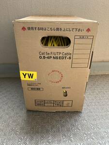 未開封 LANケーブル Cat5e 日本製線 YW 黄色 300m