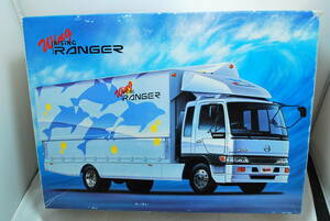 # редкий! нераспечатанный Aoshima 1/32 saec ( Hino ) Rizin grandeur Wing cargo custom грузовик кузов Wing открытие и закрытие возможно #