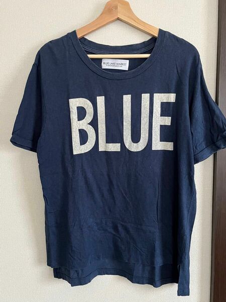 BLUE LAKE MARKET ロゴ Tシャツ WORKS 日本製 コットン