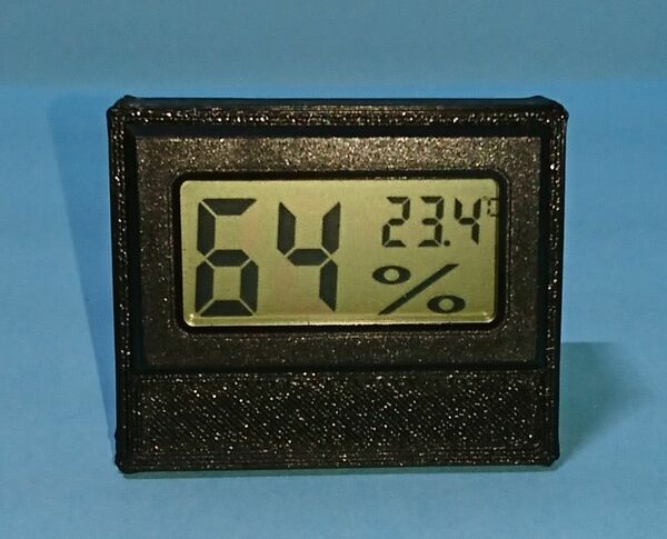 デジタル ミニ湿度計 温度計 黒