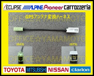 GPSアンテナ(GT5 G23)変換ハーネス トヨタ ニッサン ホンダ ダイハツ スズキ イクリプス ナビ g