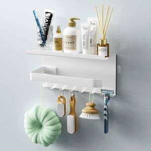 * bathroom rack multifunction bath storage hook shelf magnet type ornament 