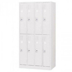  office * store oriented dial key locker white 8 person for locker 4 ream 2 number 2 step COM-KL87-W