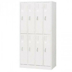  office * store oriented standard locker white opening and closing display attaching cylinder pills 8 person for locker 4 ream 2 number 2 step COM-L87-W