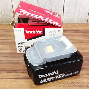 【AH-06118】新品未使用品 makita マキタ 純正リチウムイオンバッテリー 18V6.0Ah 急速充電対応 BL1860B 雪マークあり