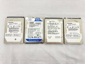 【IE92】HDD 2.5inch SATA まとめ売り TOSHIBA 400GB×1 HITACHI 320GB×1 westerndigital 320GB×1 TOSHIBA 80GB×1 