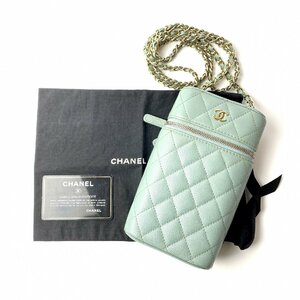 シャネル CHANEL レディース キャビアスキン マトラッセ バニティ フォンケース