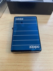 未使用 ZIPPO ジッポ ライター Bottomz Up 2008年 ブルー オイルライター 箱 喫煙具