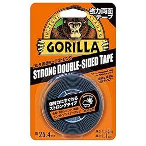 KURE(呉工業) Gorilla Glue ゴリラ強力両面テープ ストロング 25.4mm×1.52m ブラッ