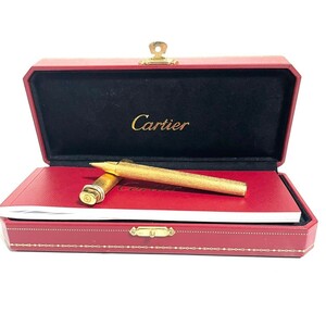 １円スタート Cartier カルティエ トリニティ ボールペン キャップ式 ゴールド 筆記用具