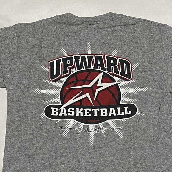 UPWARD BASKETBALL 両面プリント Tシャツ USA製 Mサイズ ビンテージ古着 vintage 90年代 2000's 90's バスケットボール