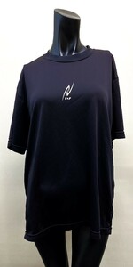 CR10920 ZK⑤【古着】 NISHI T＆F Tシャツ O 黒 ストレッチ 楽ちん シンプル 訳あり メンズ