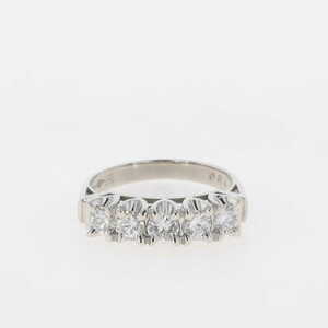 メレダイヤ デザインリング プラチナ 指輪 リング 11号 Pt900 ダイヤモンド レディース 【中古】