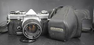 W6-28 【ジャンク品】 オリンパス Olympus M-1 M-System F.Zuiko Auto-S 50mm F1.8 フィルムカメラ ボディレンズセット 