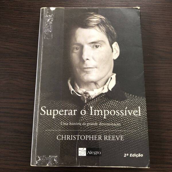 Livro em portugus ポルトガル語の本 ☆Superer o impossvel ☆Christopher Reeve