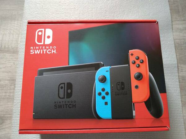 Nintendo Switch Joy-Con(L)ネオンブルー/(R)ネオンレッド」新モデル バッテリー強化版 メーカー保証期限内