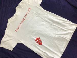 ★ROLLING STONES★白×赤×青★ROCK&ROLL Tシャツ★ローリングストーンズ★サイズM★★★