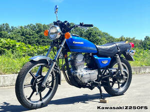 ☆Z250FS☆カワサキ旧車☆車体綺麗タイヤ程度上 ブルーカラー エンジン始動不可クランキング可能 KAWASAKI 絶版車