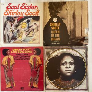 【USオリジナル/VAN GELDER刻印/ジャケ難/4枚】SHIRLEY SCOTT / QUEEN OF THE ORGAN (MONO) / SOUL SISTER / SOMETHING / SOUL SAXES 