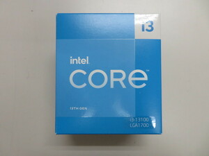 【ほぼ新品】Intel Corei3 13100(第13世代) 正規パッケージ（純正クーラー付き）数時間のみ使用