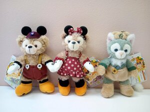  Disney TDS Duffy Shellie May jelato-ni soft toy badge 3 point Halloween 2015 tag attaching 9K64 [60]