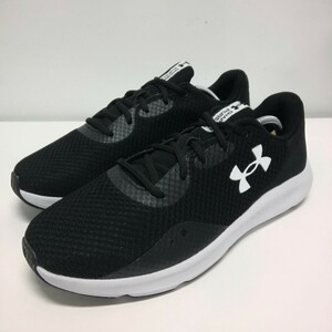  почти не использовался UNDER ARMOUR Under Armor спортивные туфли бег обувь обувь 28cm 3025801-001 CHARGED PURSUIT 3 Charge dopa Hsu to